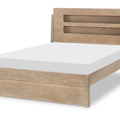 LEGACY CLASSIC KIDS DISTRICT - WEATHERED OAK FULL PANEL BED 2800-4104K belleville