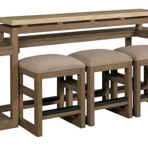 HAMMARY NASH COUNTER CONSOLE W/3 STOOLS 208-587 aurora