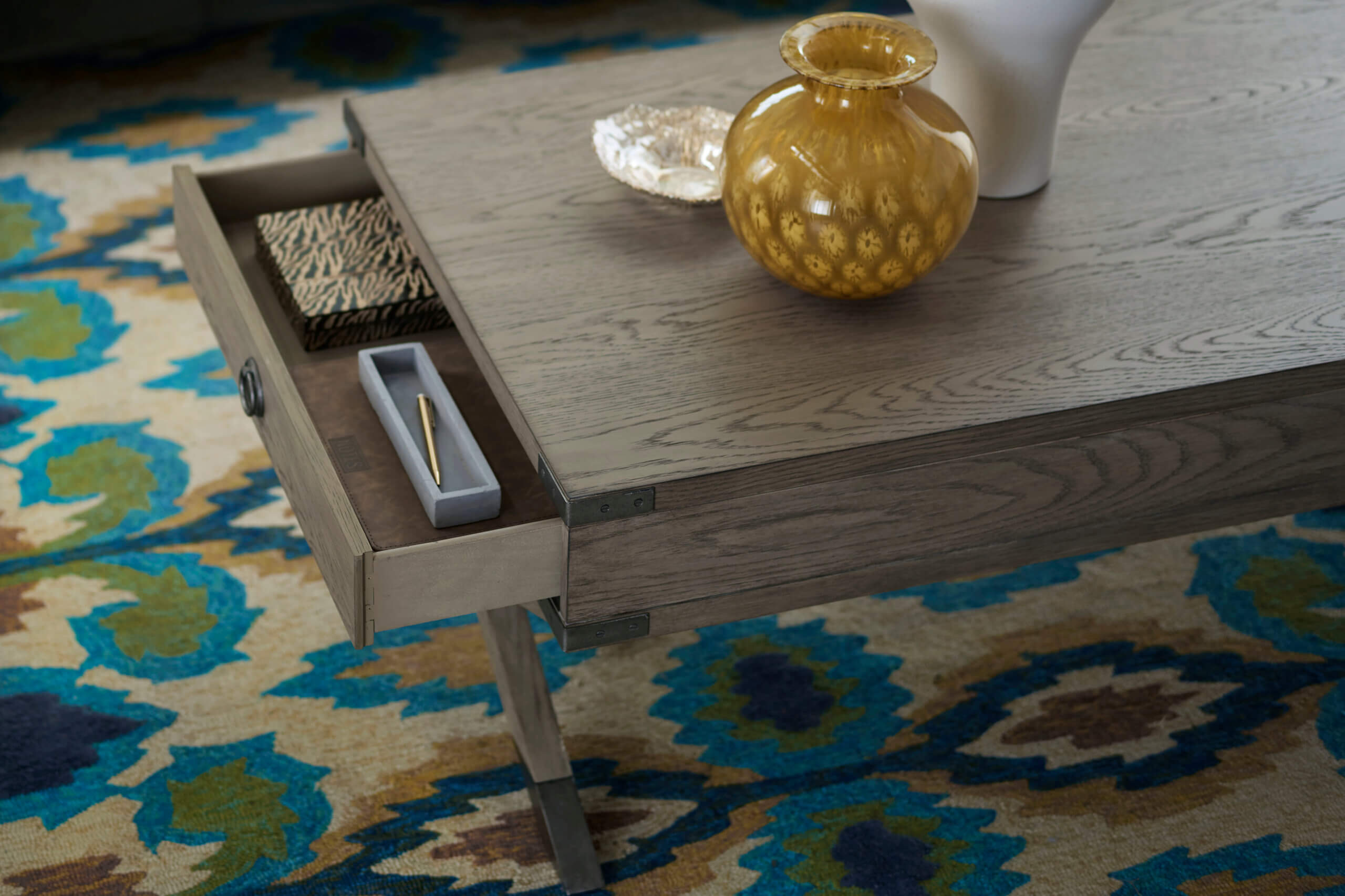 HAMMARY RECTANGULAR DRAWER COFFEE TABLE 099-910 hamilton