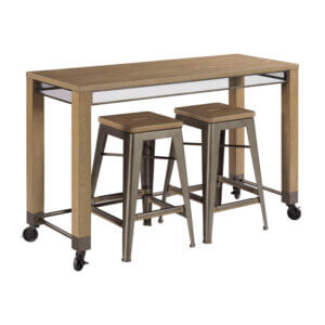 HAMMARY MAYA COUNTER CONSOLE WITH 2 STOOLS 070-587 quebec city