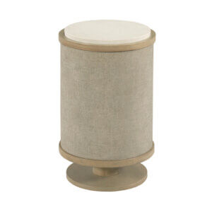 HAMMARY ROUND LINEN CHAIRSIDE TABLE 090-1145 brampton