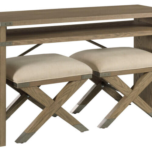 HAMMARY CRAWFORD SOFA TABLE WITH 2 STOOLS 099-925 montreal