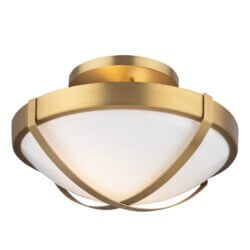 ARTCRAFT CARA 2 LIGHT FLUSH MOUNT BRASS AC11703BR edmonton