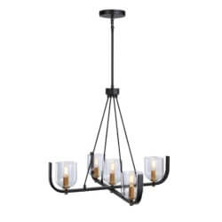 ARTCRAFT CHESHIRE 5 LIGHT CHANDELIER AC11746BB halifax