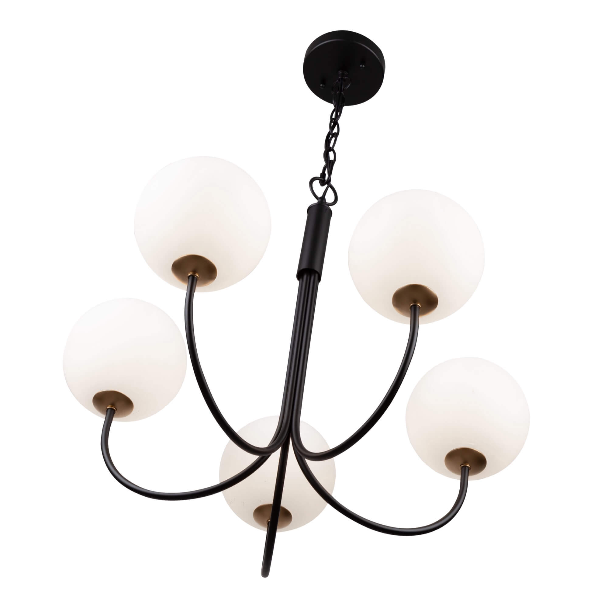 ARTCRAFT BISTRO 5 LIGHT CHANDELIER AC11755BK barrie