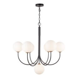 ARTCRAFT BISTRO 7 LIGHT CHANDELIER AC11757BK vancouver