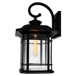 CWI LIGHTING BLACKBURN 1 LIGHT BLACK OUTDOOR WALL LIGHT 0411W11-1-101 sarnia