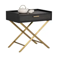 SUNPAN Tanana End Table Dark Brown 102671 ajax