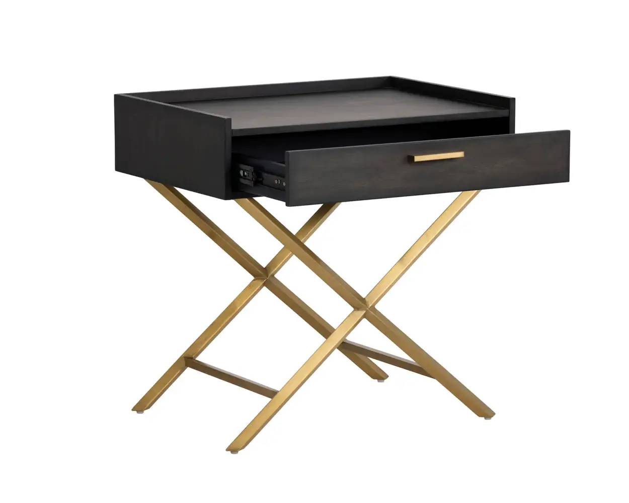SUNPAN Tanana End Table Dark Brown 102671 ajax