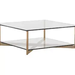 SUNPAN Xavier Coffee Table - Square Antique Brass 109187 kelowna