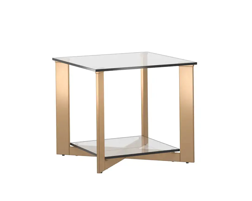 SUNPAN Xavier End Table Antique Brass 109188 caledon