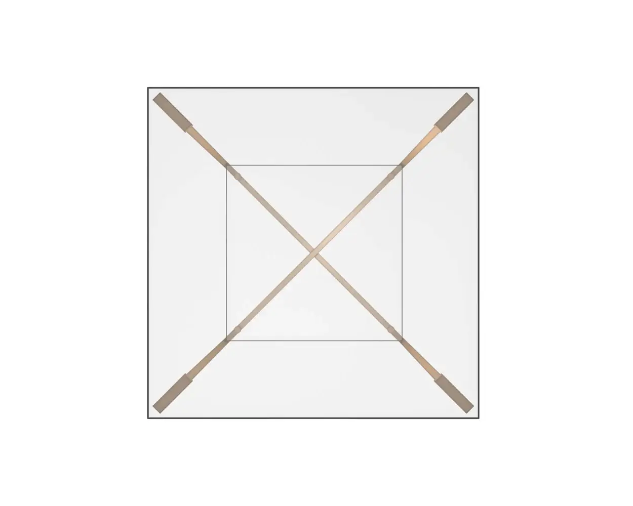 SUNPAN Xavier End Table Antique Brass 109188 caledon