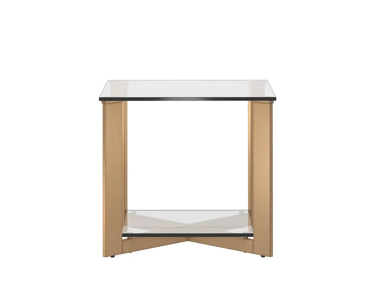 SUNPAN Xavier End Table Antique Brass 109188 caledon