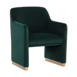 sunpan jaime dining armchair dark emerald 109262 nobleton