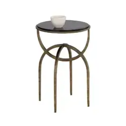 SUNPAN Alicent End Table Black Marble 110190