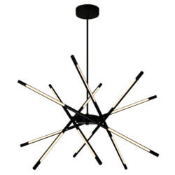 OSKIL LED INTEGRATED CHANDELIER WITH BLACK FINISH 1375P31-6-101 toronto