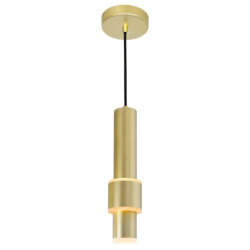 CWI LIGHTING LENA LED INTEGRATED MINI PENDANT WITH SATIN GOLD FINISH 1390P5-1-602 edmonton