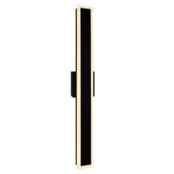 CWI LIGHTING MALIBU LED INTEGRATED BLACK OUTDOOR WALL LIGHT 1694W40-101 nobleton