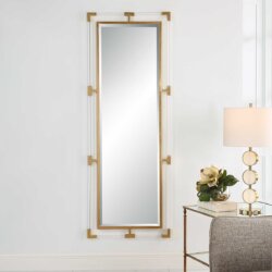 UTTERMOST BALKAN TALL MIRROR, GOLD 09926 fredericton