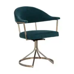 SUNPAN Bexley Swivel Dining Chair Danny Teal 109047 toronto