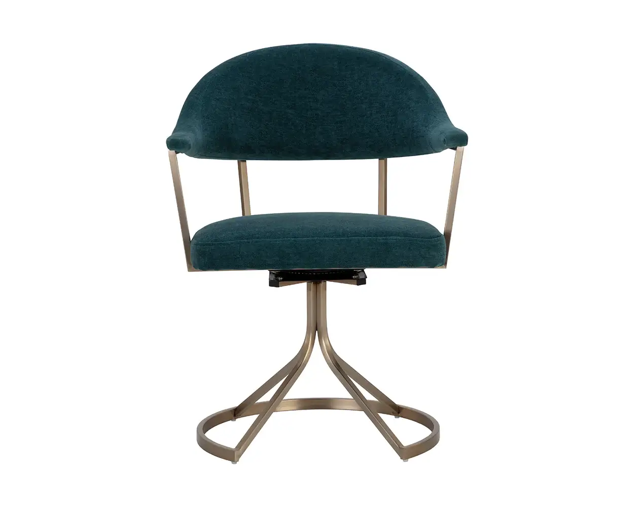 SUNPAN Bexley Swivel Dining Chair Danny Teal 109047 toronto