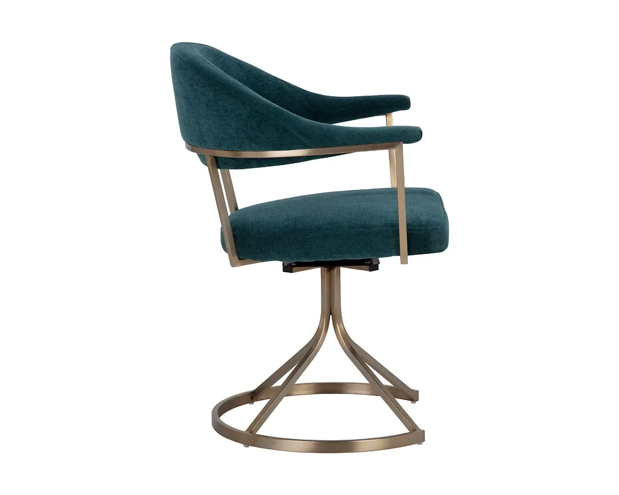 SUNPAN Bexley Swivel Dining Chair Danny Teal 109047 toronto