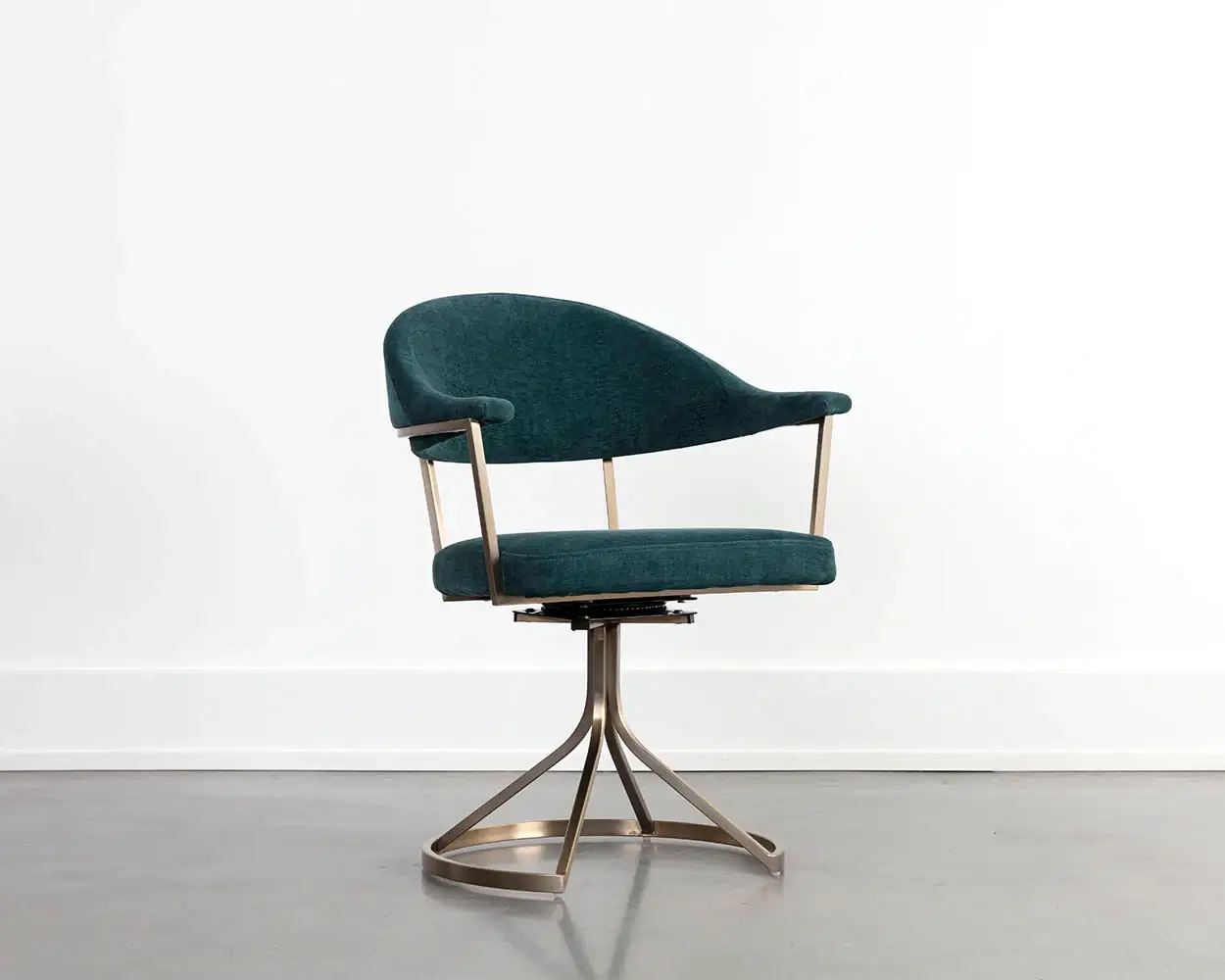 SUNPAN Bexley Swivel Dining Chair Danny Teal 109047 toronto