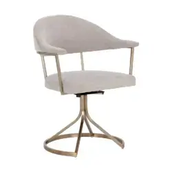SUNPAN Bexley Swivel Dining Chair Light Grey 109048 mississauga