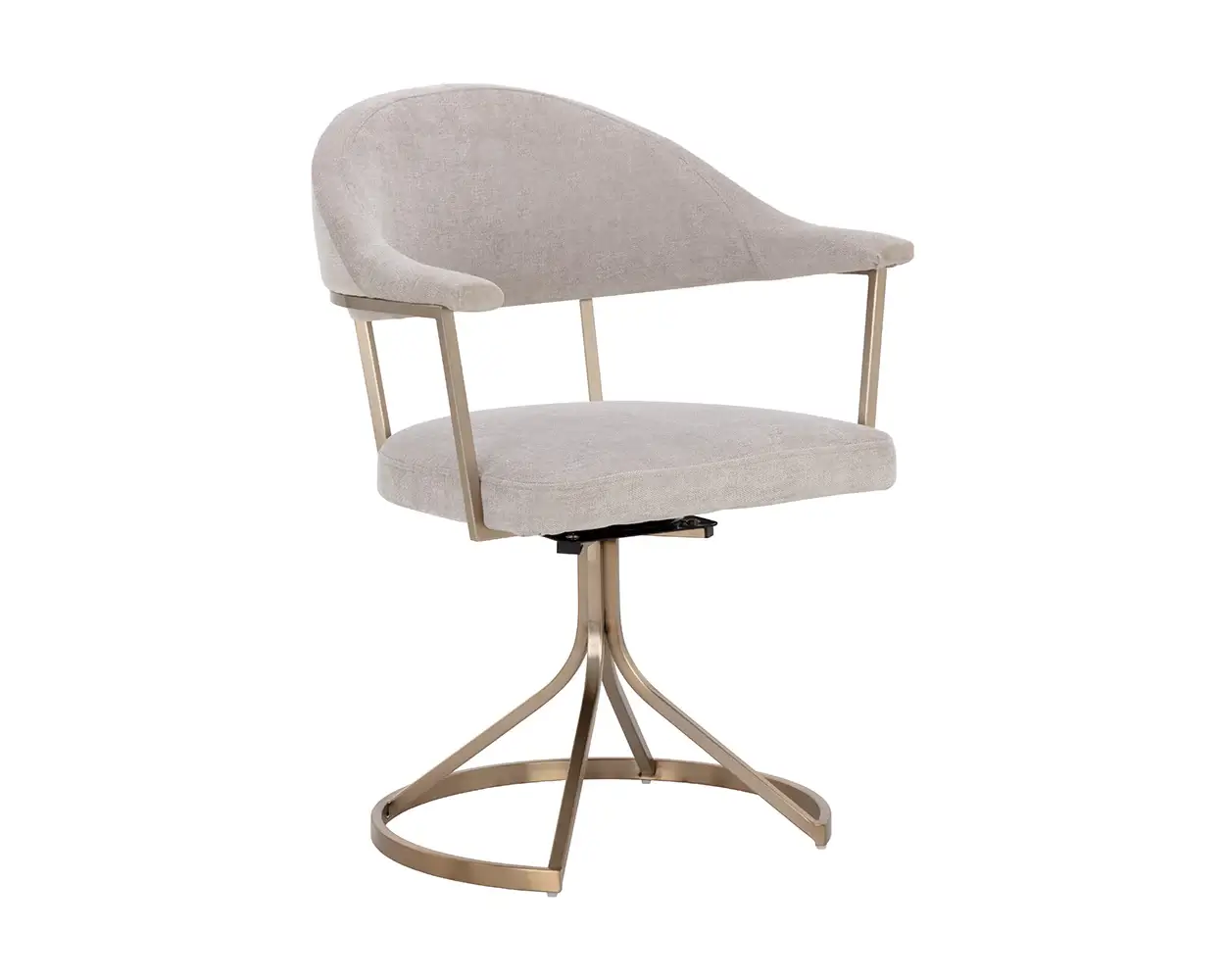 SUNPAN Bexley Swivel Dining Chair Light Grey 109048 mississauga