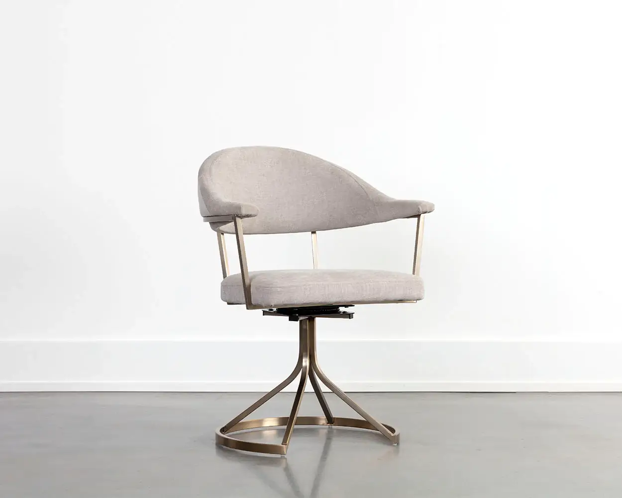 SUNPAN Bexley Swivel Dining Chair Light Grey 109048 mississauga