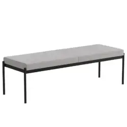 sunpan jaylon bench mina warm grey 109146 waterloo