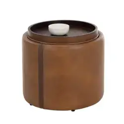 SUNPAN Borelli Storage Ottoman Tobacco Tan 109905 aurora
