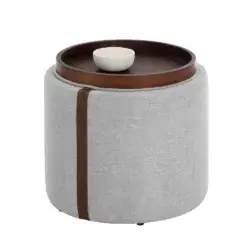 SUNPAN Borelli Storage Ottoman Belfast Heather Grey 109906 niagara