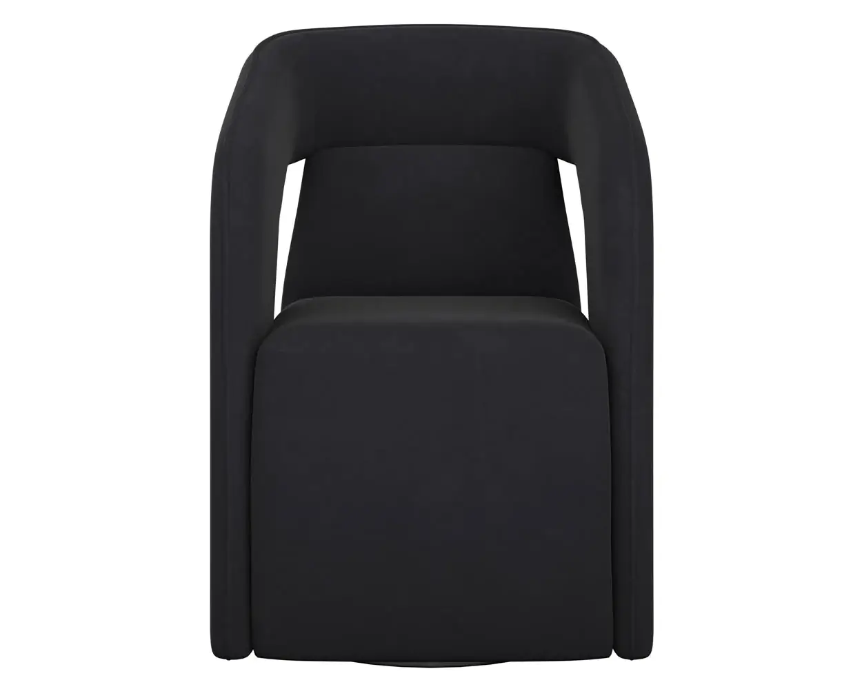 SUNPAN Kendrick Wheeled Dining Armchair Abbington Black 110033 leaside