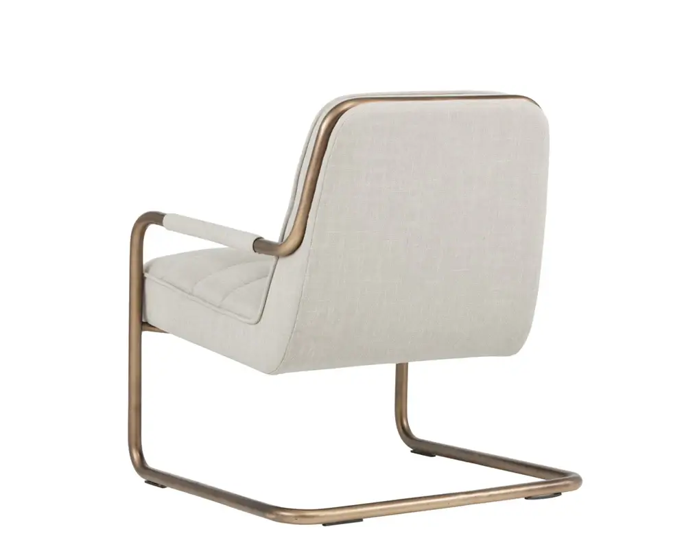 Sunpan Lincoln Lounge Chair Beige Linen 102584 oakville