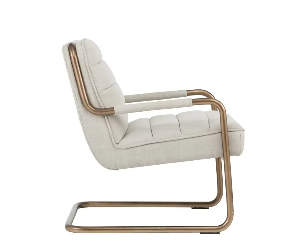 Sunpan Lincoln Lounge Chair Beige Linen 102584 oakville