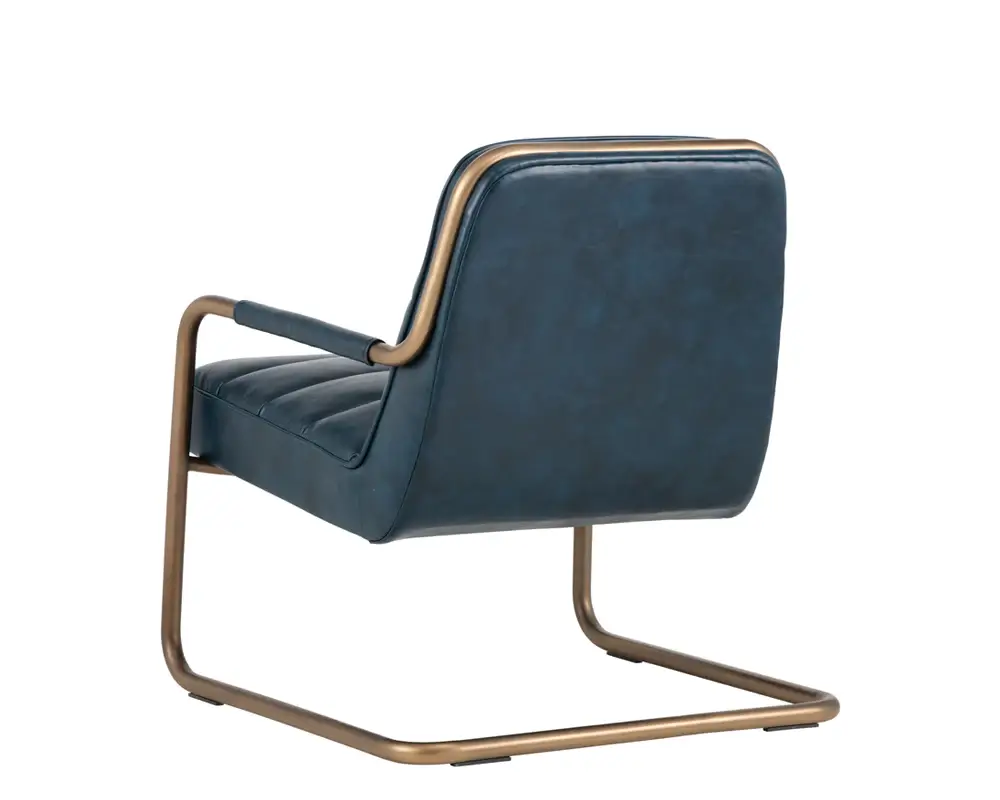 Sunpan Lincoln Lounge Chair Vintage Blue 102586 milton