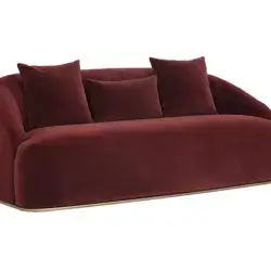 Sunpan Astrid Sofa Merlot 103642 markham