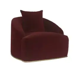 Sunpan Astrid Armchair Merlot 104138 burlington