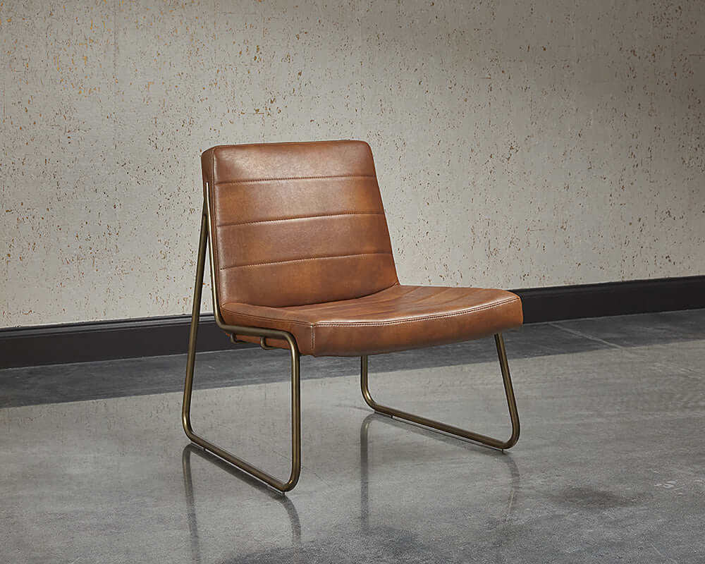 Sunpan Anton Lounge Chair Bravo Cognac 104843 sarnia