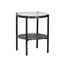 Sunpan Terry End Table Gunmetal 104923 london