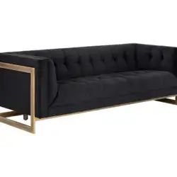 Sunpan Ekon Sofa Abbington Black 104984 aurora