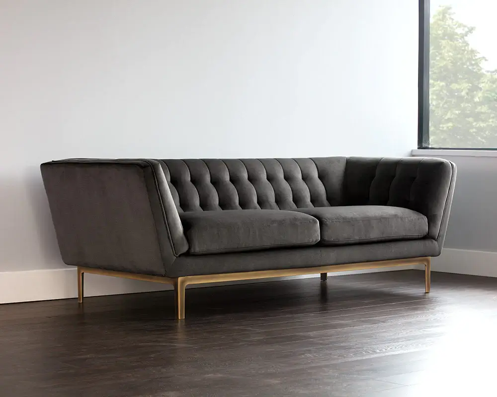 Sunpan Petal Sofa Piccolo Pebble 105107 sarnia