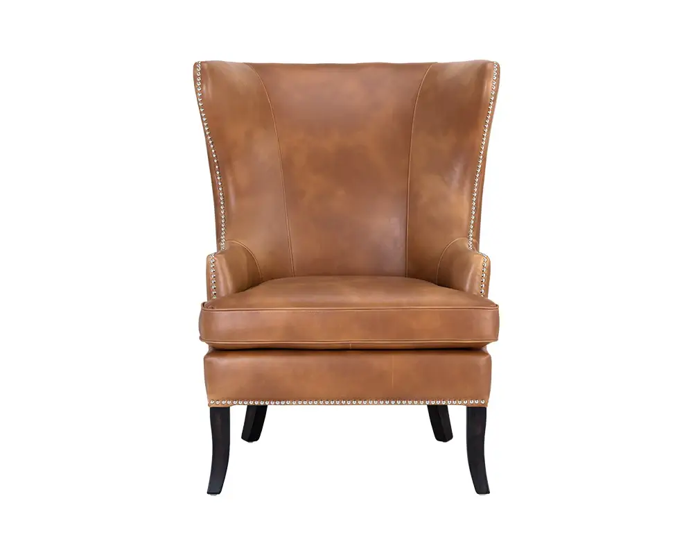 Sunpan Royalton Lounge Chair Tobacco Tan 105264 nobleton