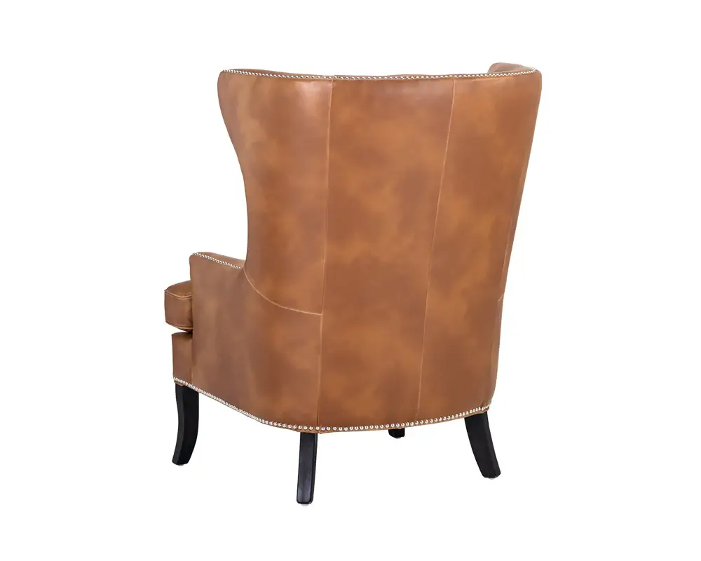 Sunpan Royalton Lounge Chair Tobacco Tan 105264 nobleton