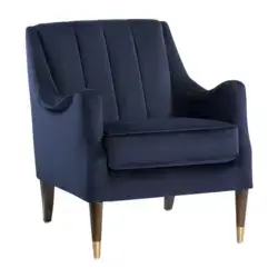 Sunpan Patrice Lounge Chair Abbington Navy 105462 acton