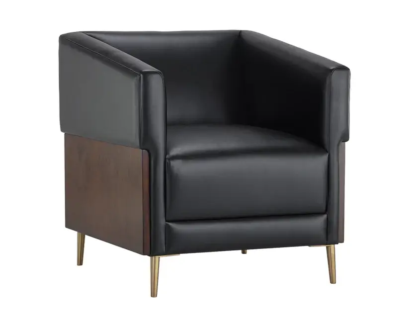 Sunpan Shylo Lounge Chair Black 105735 vaughan