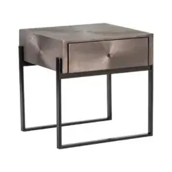 Sunpan Modena Nightstand - Small Gunmetal 106021 godridge