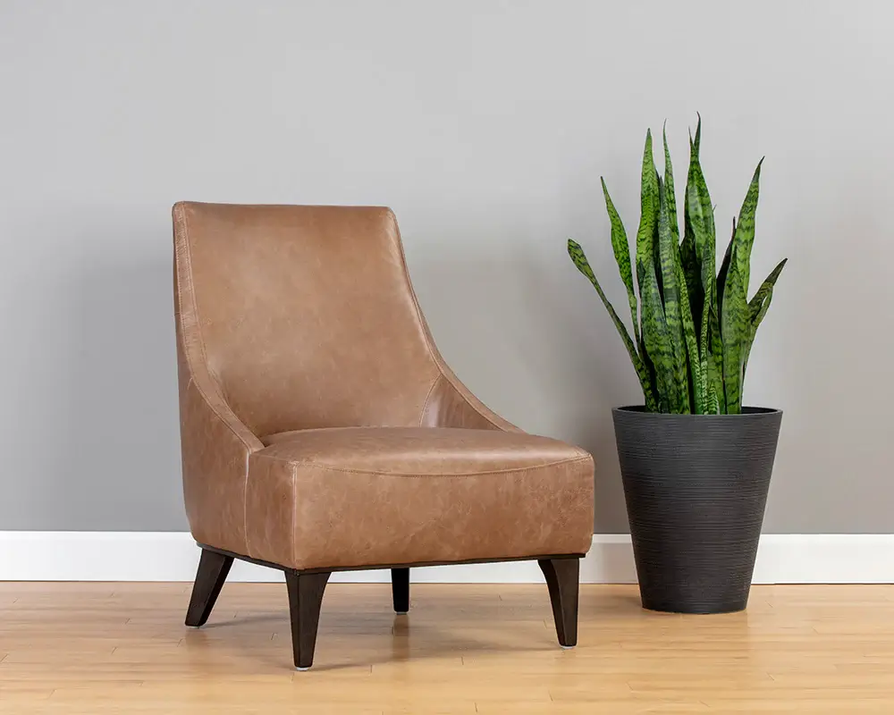 Sunpan Elias Lounge Chair Marseille Camel 106101 bracebridge