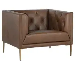 Sunpan Westin Armchair Vintage Caramel 106288 waterloo